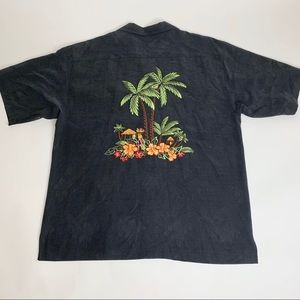 Eagle Dry Goods Embroidered Silk Shirt L